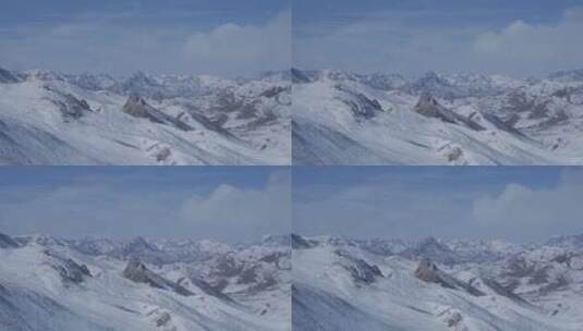 青藏高原 雪山 经幡高清在线视频素材下载