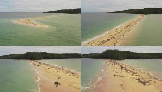 大海天空海滩马来西亚海岛蓝色海边高清在线视频素材下载