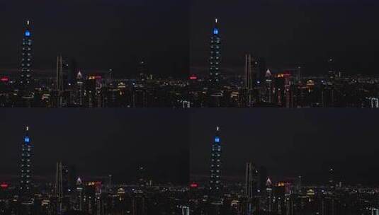 台湾台北101大厦夜景高清在线视频素材下载