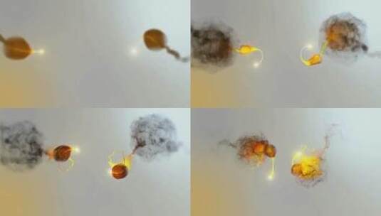 爆炸明亮粒子烟雾logo演绎AE模板高清AE视频素材下载
