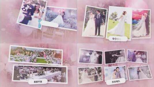 粉色浪漫婚礼图文相册（婚礼）高清AE视频素材下载