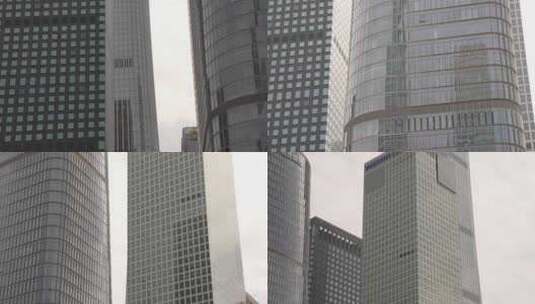 北京国贸密集建筑特写高清在线视频素材下载