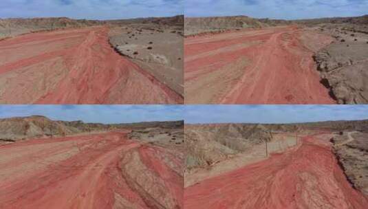 4K航拍青海大地之血高清在线视频素材下载