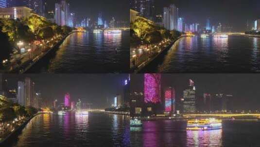 珠江夜景高清在线视频素材下载