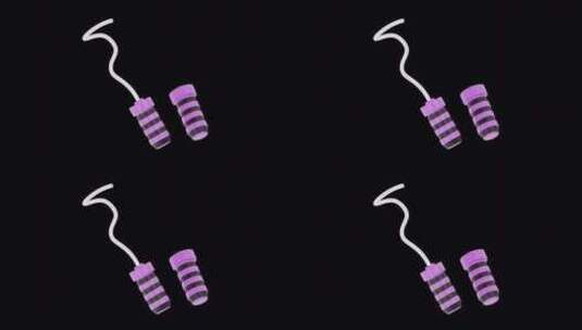 3D动画跳绳|阿尔法通道高清在线视频素材下载