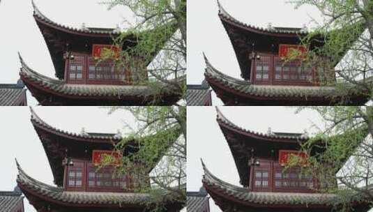 春天南京鸡鸣寺古建筑风光高清在线视频素材下载