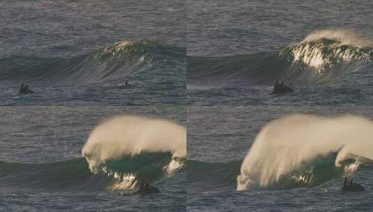 凶猛的海浪卷浪高清在线视频素材下载