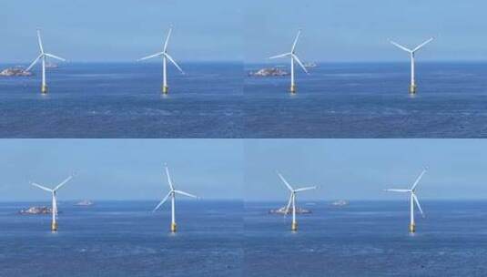 海上风力发电3（福州平潭）高清在线视频素材下载