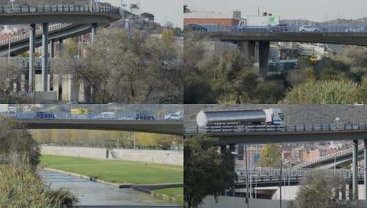 高清实拍车辆通过大桥高清在线视频素材下载