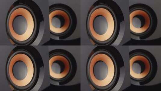 震动的扬声器特写镜头高清在线视频素材下载
