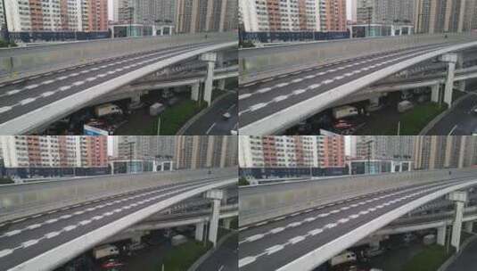 广州城市立交桥高清在线视频素材下载