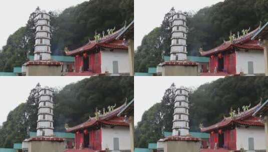 中式建筑塔屋顶高清在线视频素材下载