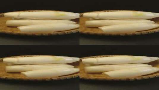农家茭白高笋水笋高清在线视频素材下载