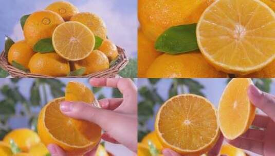 爱媛38号果冻橙高清在线视频素材下载