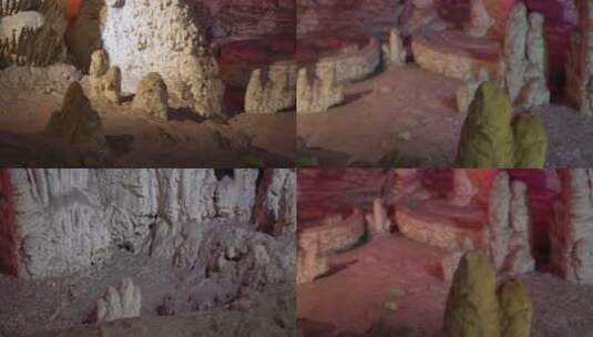 【镜头合集】溶洞钟乳石地貌模型高清在线视频素材下载