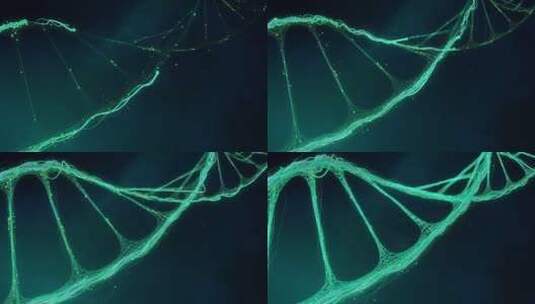 绿色科技DNA链条演绎动画三维渲染动画高清在线视频素材下载