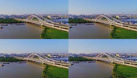 苏州京杭大运河宝带桥高清在线视频素材下载