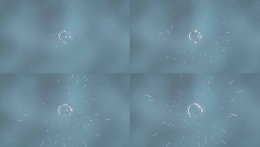 异形水球释放粒子线科幻高端护肤3D素材高清在线视频素材下载