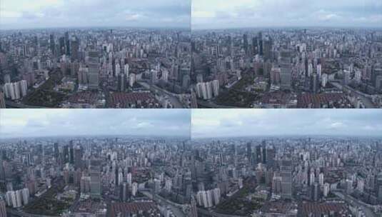 4K上海市区高楼楼群高清在线视频素材下载