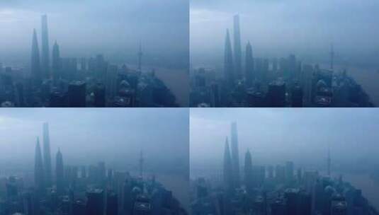 云海中的摩天大楼高清在线视频素材下载
