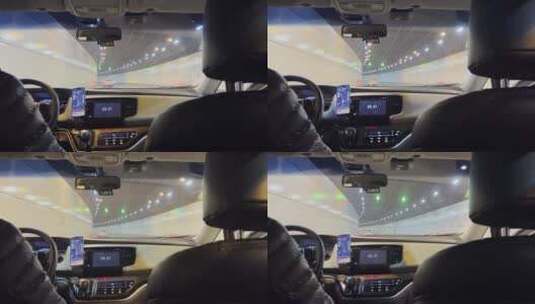 网约车司机按照手机上导航行驶在城市道路上高清在线视频素材下载