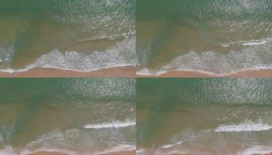 航拍海边海浪高清在线视频素材下载