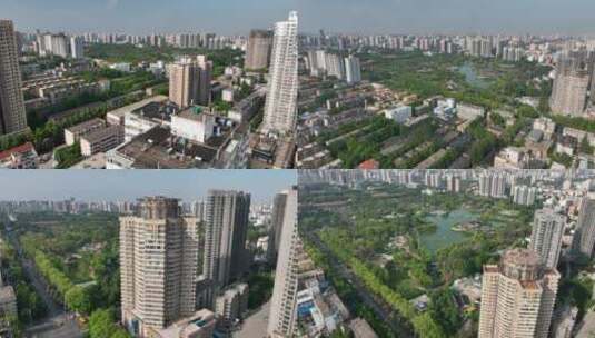 兴庆公园人民幸福生活西安公园素材空境片头高清在线视频素材下载