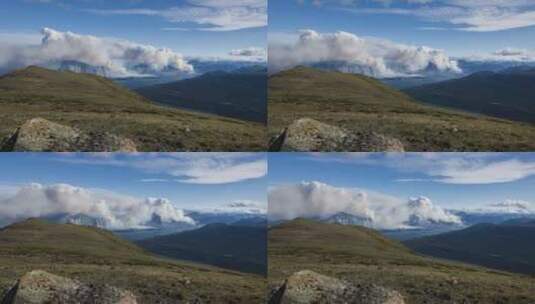 火山喷发冒出的烟雾景观  高清在线视频素材下载