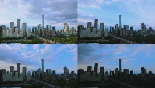 北京国贸CBD延时摄影高清在线视频素材下载