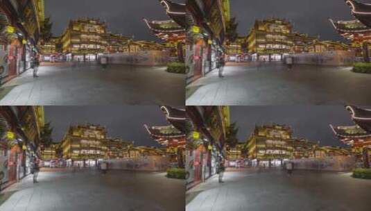 4K大范围延时|上海城隍庙高清在线视频素材下载