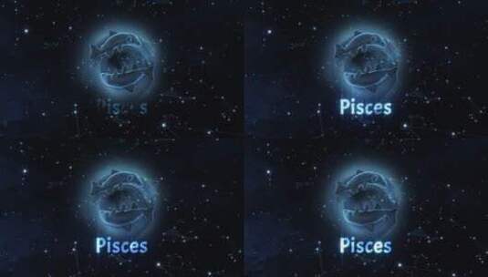 双鱼座Pisces高清在线视频素材下载