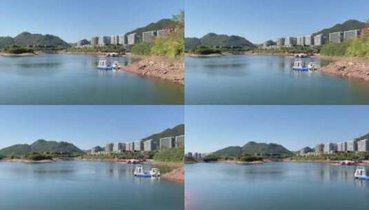 杭州千岛湖岛地形地貌   4k高清在线视频素材下载