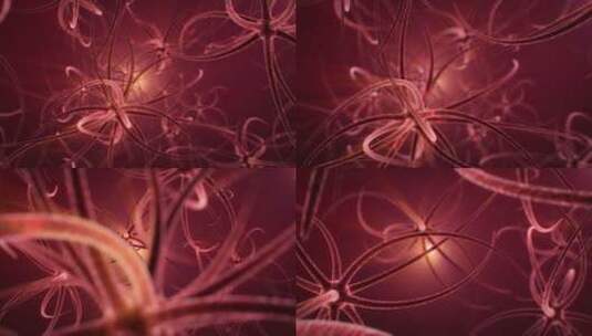 神经元放电的动画模拟高清在线视频素材下载