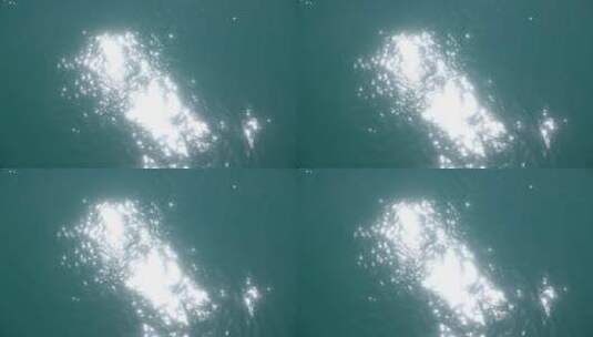 梦幻海面波光粼粼阳光下海水蓝高清在线视频素材下载