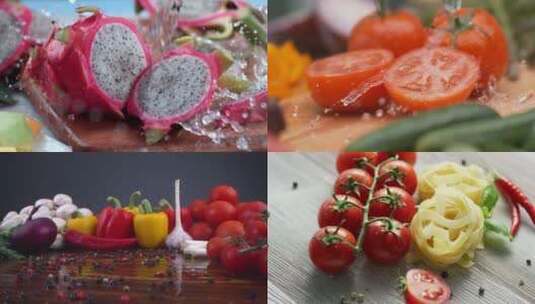 水果蔬菜制作美味美食 视频合集高清在线视频素材下载