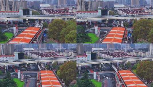 上海地铁航拍8高清在线视频素材下载