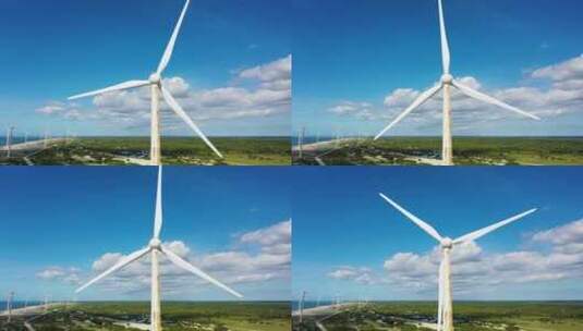拍摄风成涡轮机高清在线视频素材下载