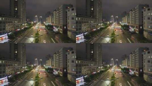 台州夜景航拍高清在线视频素材下载