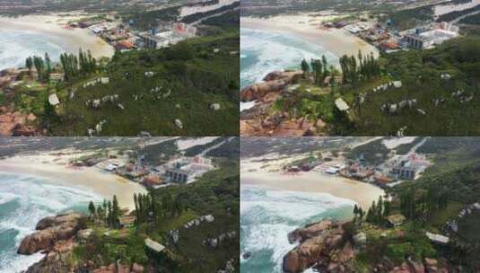 巴西弗洛里亚诺波利斯海滩。国际旅游地标。高清在线视频素材下载