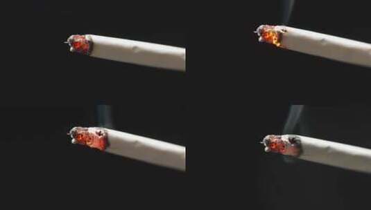 香烟烟头燃烧高清在线视频素材下载