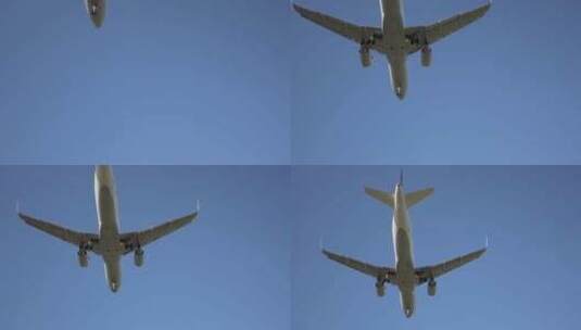 飞机起飞降落日出日落的物流飞行高清在线视频素材下载