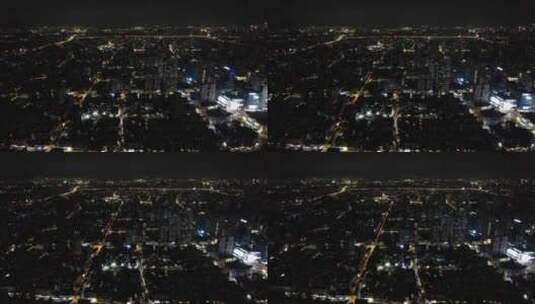 江苏南京城市宣传夜景灯光大景航拍高清在线视频素材下载