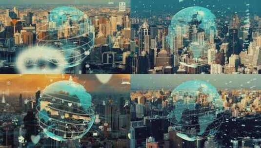 【合集】全球连接与智慧城市高清在线视频素材下载