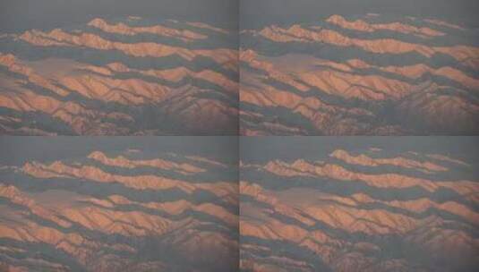 飞机上看新疆风景高清在线视频素材下载
