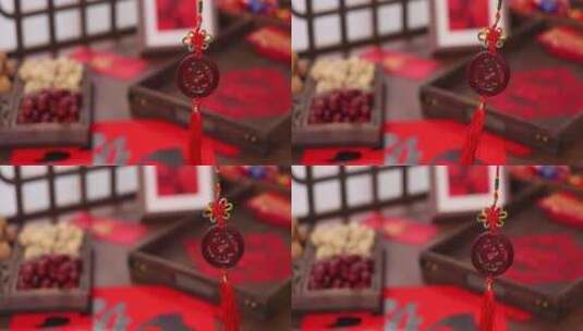新春 春节 过年准备的年货 坚果高清在线视频素材下载