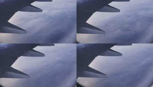飞机，飞行，飞行，飞机翼高清在线视频素材下载