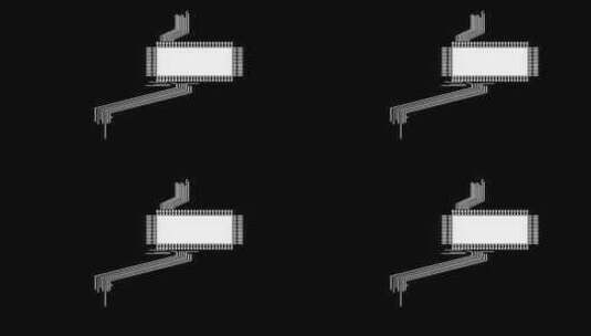 科技芯片电路板生长动画高清在线视频素材下载