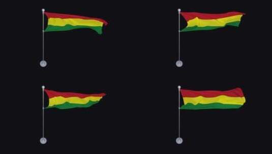 玻利维亚国旗循环高清在线视频素材下载