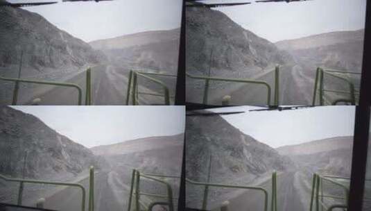 矿山车辆行驶第一视角高清在线视频素材下载
