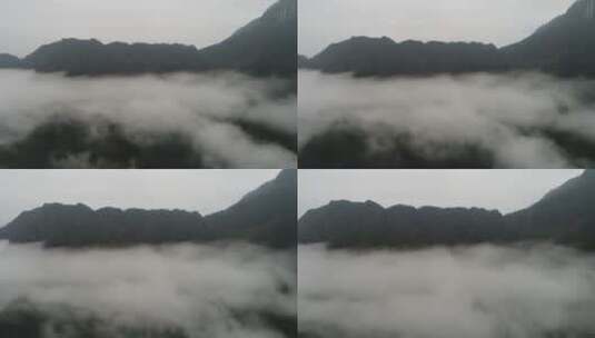 空山云雾薄雾高清在线视频素材下载